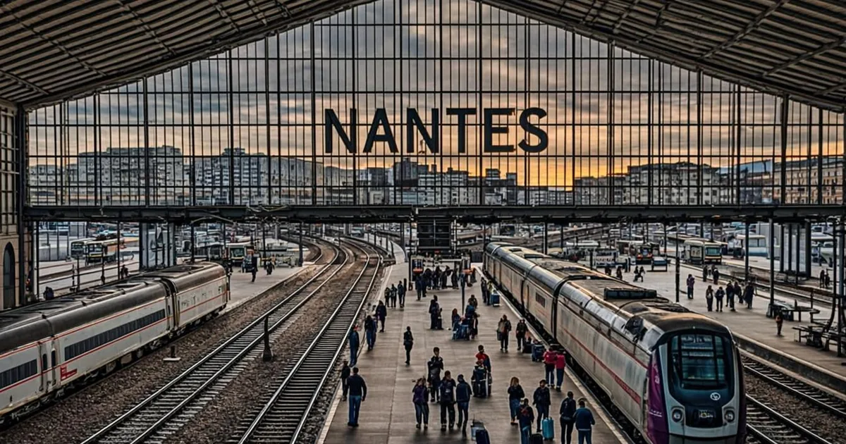 Omra Nantes — quais et hall de la gare de Nantes