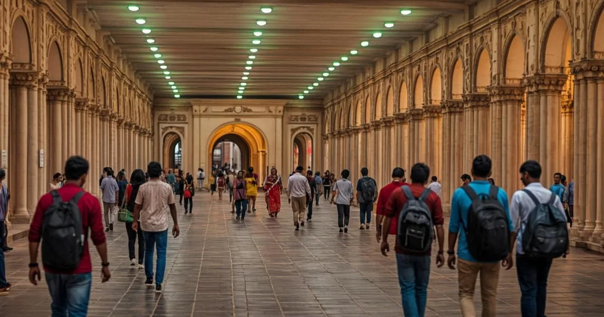 Sa'i, la section aux plafonds verts de la galerie Safa-Marwa