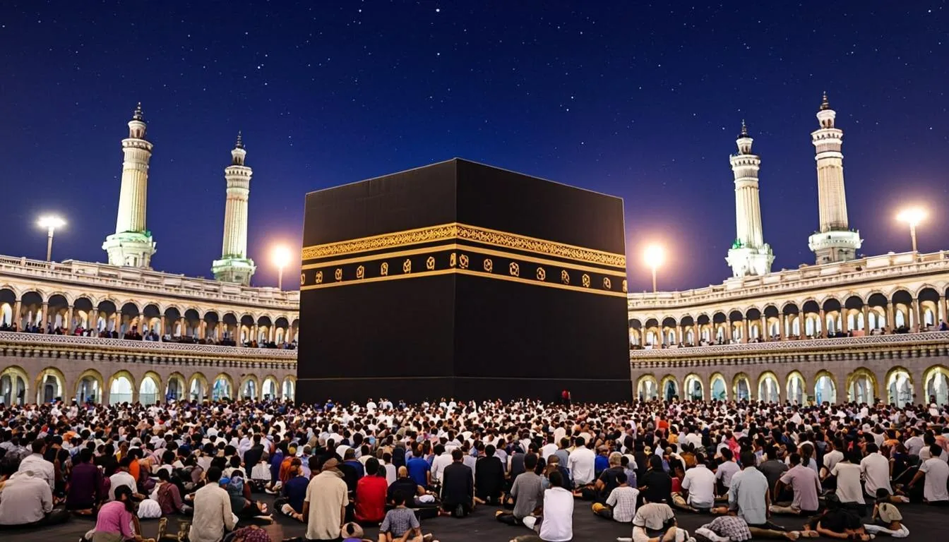 La Kaaba la nuit