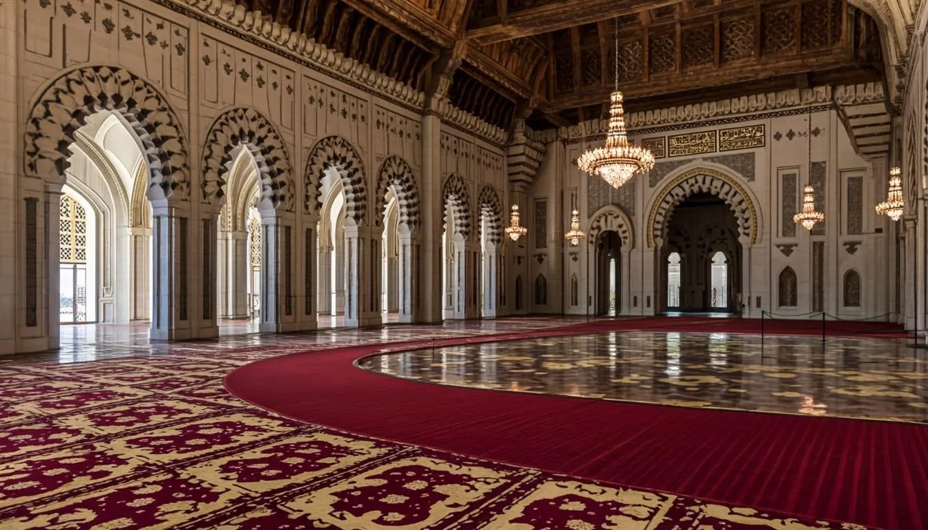 L'intérieur de la mosquée du Prophète ﷺ